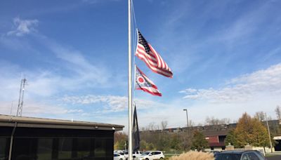 Flags ordered flown at half-staff to honor fallen firefighters today in Ohio