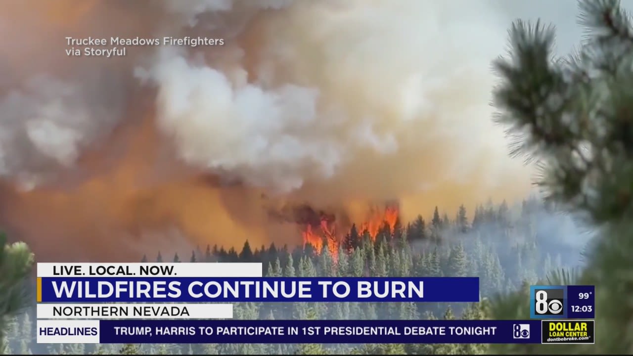 Davis Fire currently 3rd-largest in Nevada at 5,824 acres