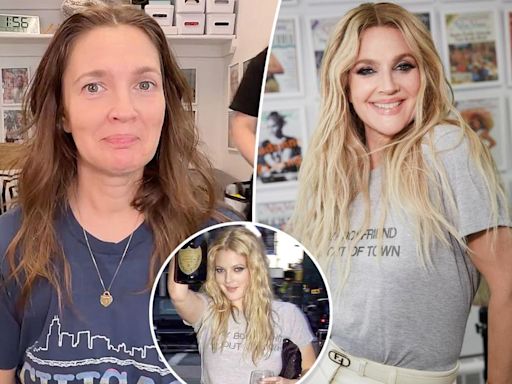 Drew Barrymore goes back to blond as she recreates her 2003 ‘Charlie’s Angels: Full Throttle’ premiere look