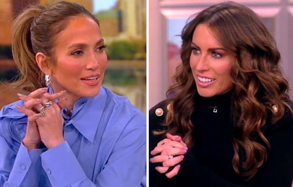 Jennifer Lopez sets the record straight on 'The View' after Alyssa Farah Griffin asks about her matching Valentine's tattoos with Ben Affleck: "We did not!"