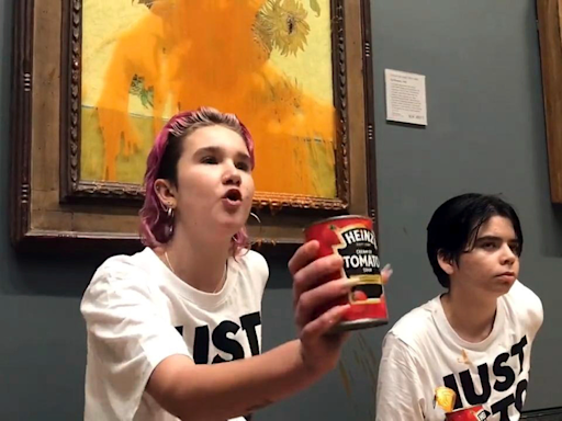 Tomato soup acted 'like paint stripper' in Just Stop Oil Van Gogh protest