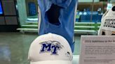 Hurricane proof! Rick Stockstill's winning cap on display at College Football Hall of Fame