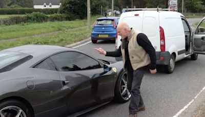 White van man punches £178k Ferrari in road rage fury after being 'cut up'