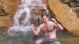 Will Forte strips down and swims in a fountain to sing James Ingram's 'Just Once' for charity