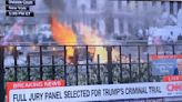 Man Appears to Set Himself on Fire Outside Trump Trial (UPDATE)
