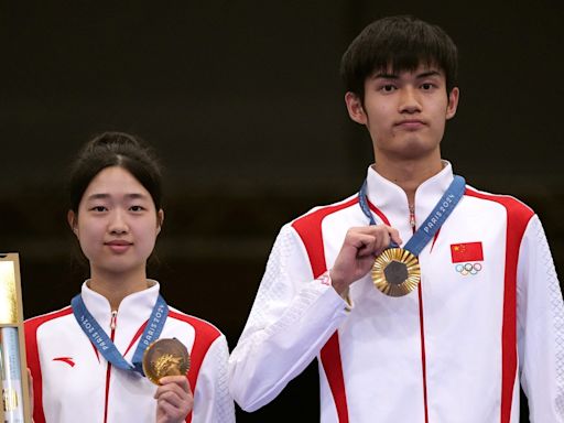 China's Sheng Lihao and Huang Yuting clinch first Olympic Gold at Paris 2024