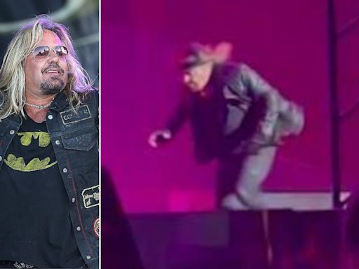 Watch Vince Neil Face-Plant During Motley Crue Concert