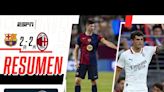 ESPN transmitió Barcelona 2(3)-2(4) Milan por TV y Streaming Online