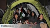Primera noche de acampada universitaria propalestina en Madrid: “Es urgente que el movimiento estudiantil despierte”