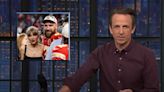 Seth Meyers Pokes Fun at Super Bowl Beating Moon-Landing Ratings Thanks to Swift-Kelce Relationship: Both Were ‘Faked by the CIA...