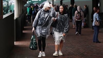 Rain stops play at Wimbledon and dampens spirits at Henley