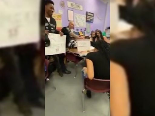 WATCH: Austin ISD police officer helps student with promposal