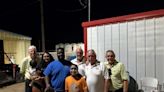 Maskat Shrine Temple present a bike to family at the circus