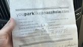 Neighbour left foul-mouthed note on my car about my parking - it wasn’t my fault