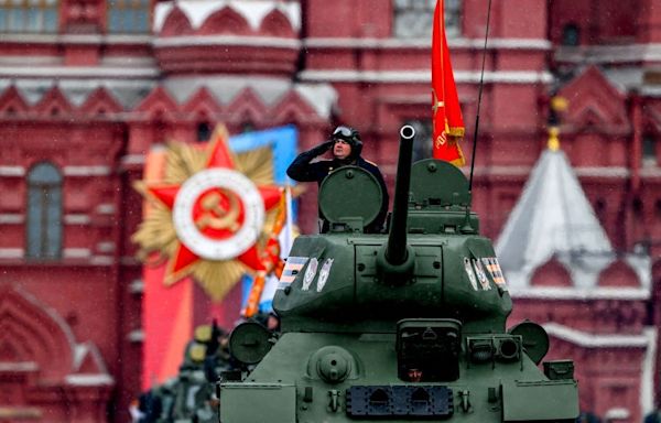 Russia again had only one tank in its big Victory Day military parade, and it was a World War II relic