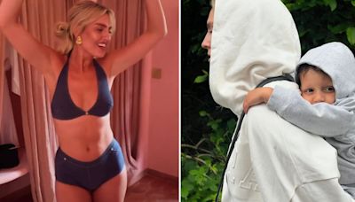 Perrie Edwards strips off to bikini top and hotpants for a dance