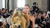 Kylie Jenner kicks off Paris Haute Couture Fashion Week wearing giant lion head