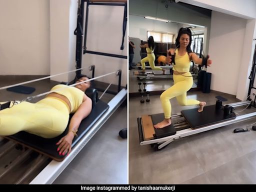 B-Town's Latest "Pilates Girl" Tanishaa Mukerji Is Making Her Core Work Hard In Her Latest Fitness Video