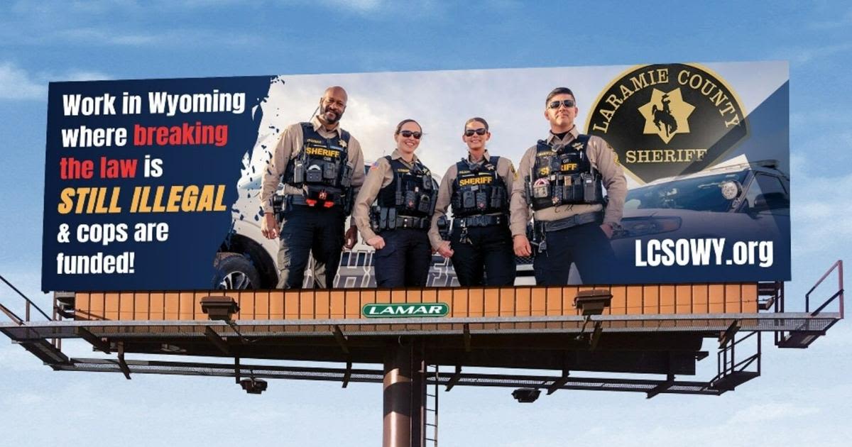 Laramie County Sheriff's office billboard tries to lure officers from Denver