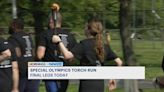 Police officers carry torch across the state for Special Olympics Connecticut