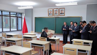 Portrait of Kim Jong Un publicly displayed in North Korea