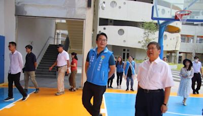 竹縣嘉豐國小造價14.2億月底啟用 楊文科今視察上任蓋的第1所小學