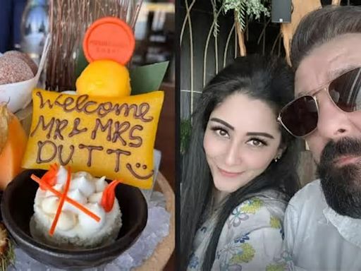 After skipping summons, Sanjay Dutt holidays with Maanayata Dutt who shares romantic photos from Dubai - Pics inside