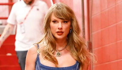 Taylor Swift's Game Day 'Fits Are Back! See Her WAG Look — Thigh-High Red Boots and a Bustier — to Support Travis Kelce