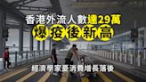 香港外流人數創下爆疫後新高