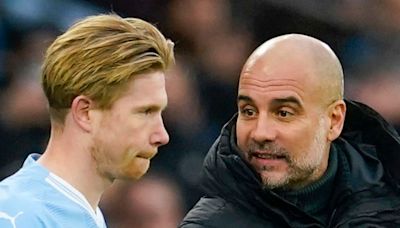 Premier League title race: Kevin De Bruyne reveals Pep Guardiola's message to Man City players for run-in