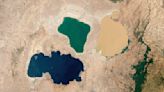 Earth from space: Trio of multicolor lakes look otherworldly in Africa's Great Rift Valley