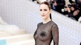 Rachel Brosnahan Wears a Black Mesh Naked Dress at the 2023 Met Gala