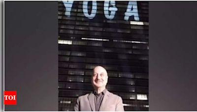 "Yoga is journey of the self," says Anupam Kher | Hindi Movie News - Times of India