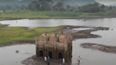 Abandoned mosque emerges from shrinking reservoir in drought-stricken India