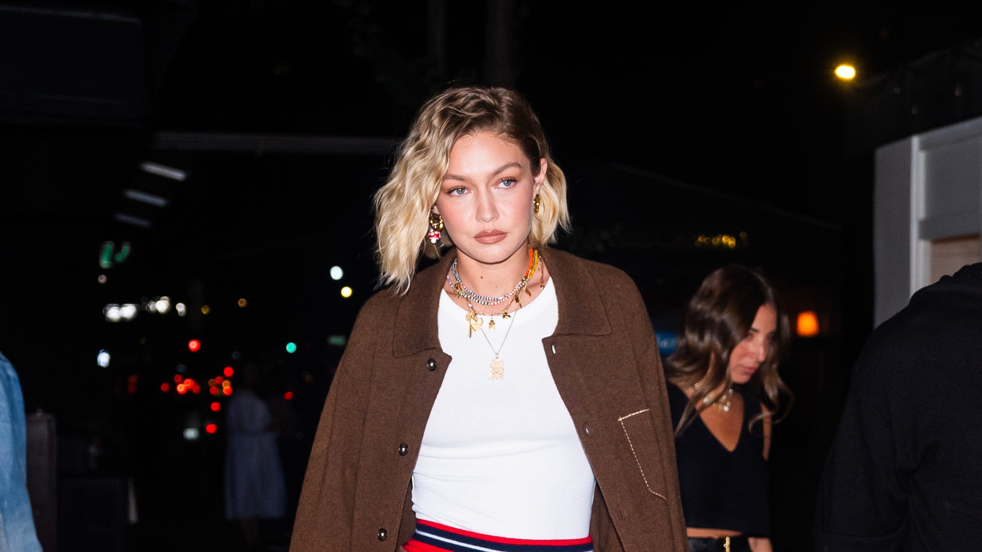 Gigi Hadid Layers Her Fall Staples Like a Mastermind in This Retro Look