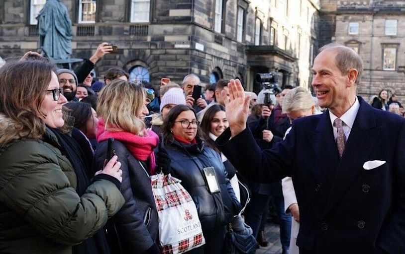 Prince Edward taking over Colonel of the Scots Guards from Duke of Kent