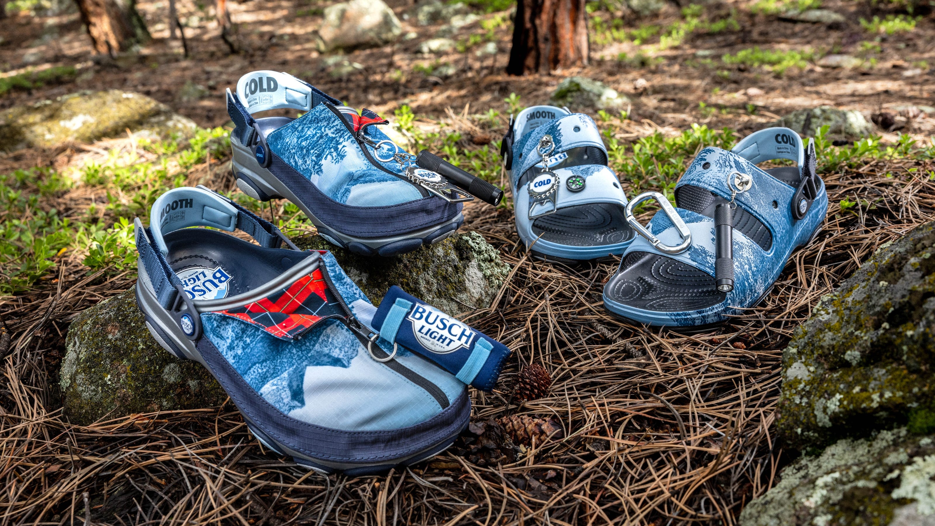 The newest Crocs have a sudsy, woodsy appeal. Here's how to win or buy new Busch Light Crocs