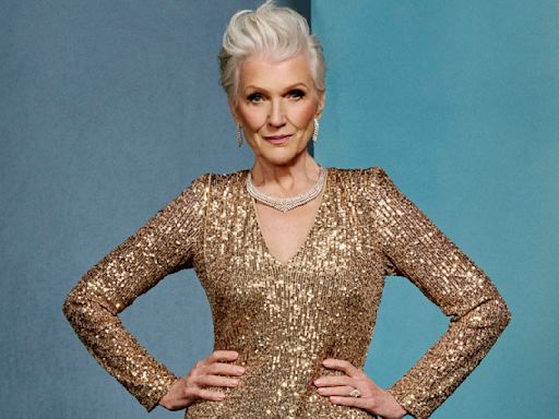 SI Swimsuit Legend Maye Musk Shines in Gold Sequined Gown