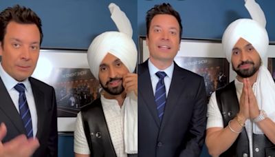 Diljit Dosanjh Teaches Jimmy Fallon Punjabi And He Cutely Says 'Sat Sri Akal' - Watch