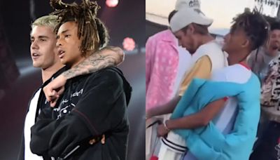 Justin Bieber y Jaden Smith son captados dándose un beso en Coachella