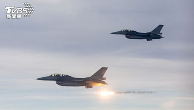 林郁婷奪金返台！F-16V伴飛「熱焰彈」震撼選手 水門禮迎凱旋