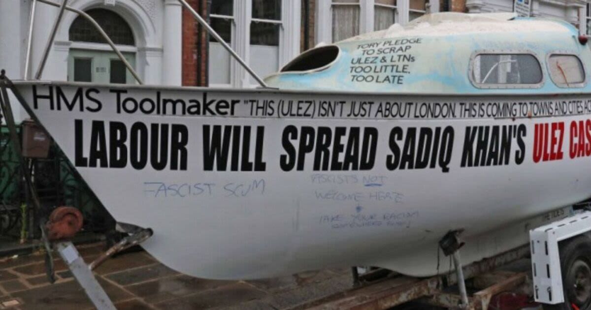 'HMS Toolmaker' boat parked outside of Starmer's house hours before election