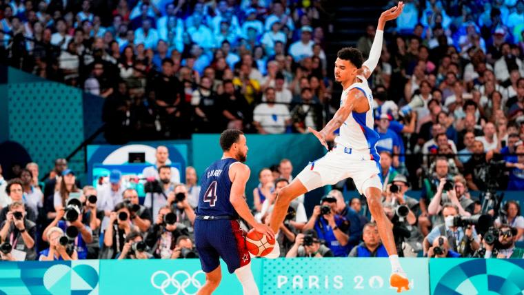 Stephen Curry-Victor Wembanyama photo: USA star goes viral with unbelievable picture in Olympics final | Sporting News India