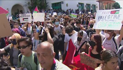 San Diego State University students stage walkout, call to divest from Israel