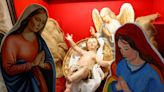Pictured: Priest replaces Joseph for same-sex nativity scene