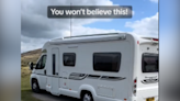 Couple baffled by fellow motorhome owner's actions in parking lot: "Creepy"