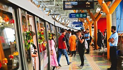 Woman jumps off elevated Delhi Metro platform, dies