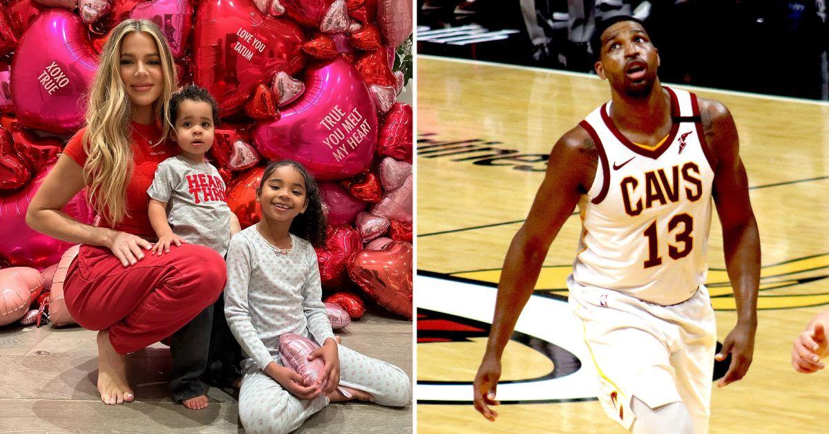 Khloé Kardashian Brings Kids to Tristan Thompson's Game in Cleveland to See Him Play for the First Time: Watch