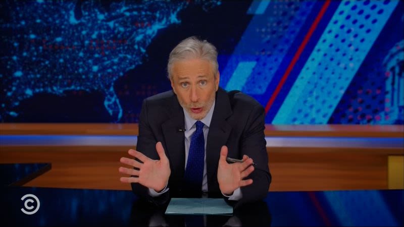 Jon Stewart lampoons media’s coverage of Trump’s first day at trial | CNN Business