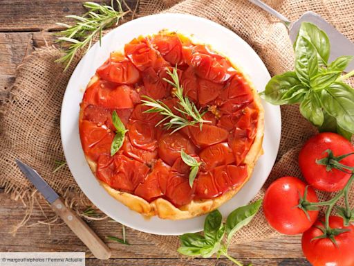 Tarte tatin de tomate, burrata et pesto : la recette qui va faire fureur